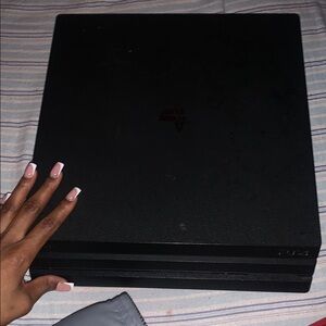 Sony Black Gaming Console Sleek Design